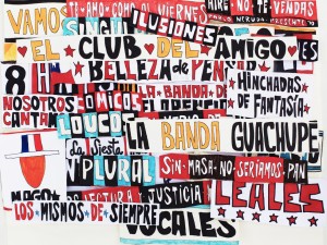 Collage de lienzos de papel «El Club del Amigo»